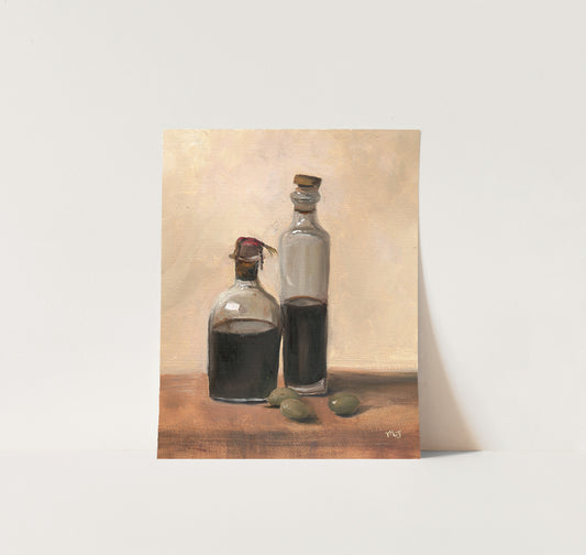Provence Vinegars & Olives - Giclée Print