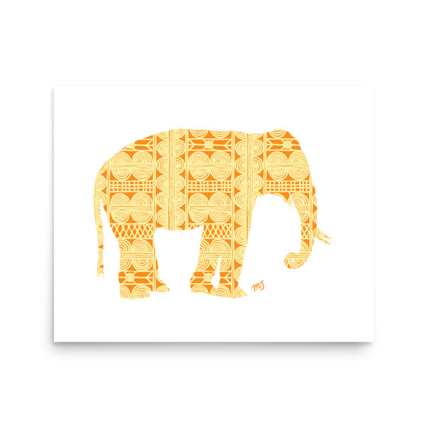 African Elephant Art Print