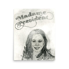 Madame President Kamala Harris Art Print