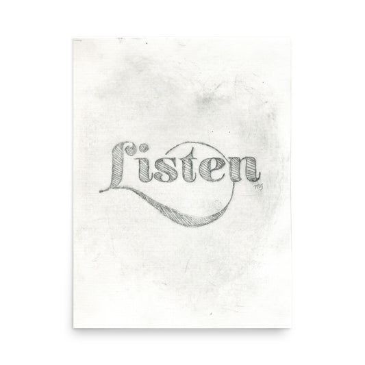 Listen Art Print