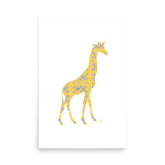 African Giraffe Art Print