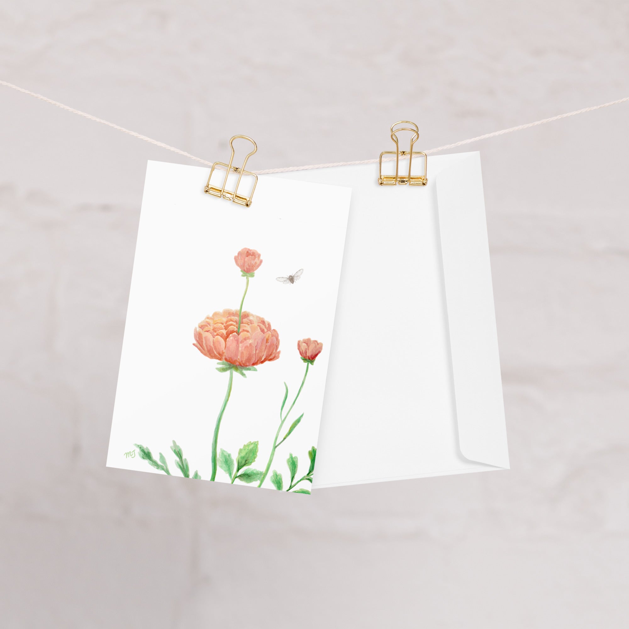 Ranunculus Greeting card