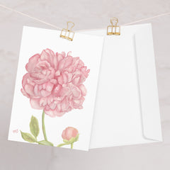 Peony Greeting card