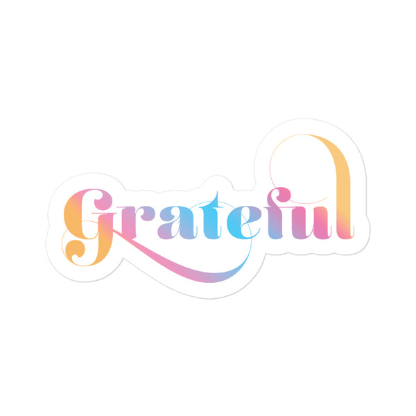 Grateful Bubble-free stickers