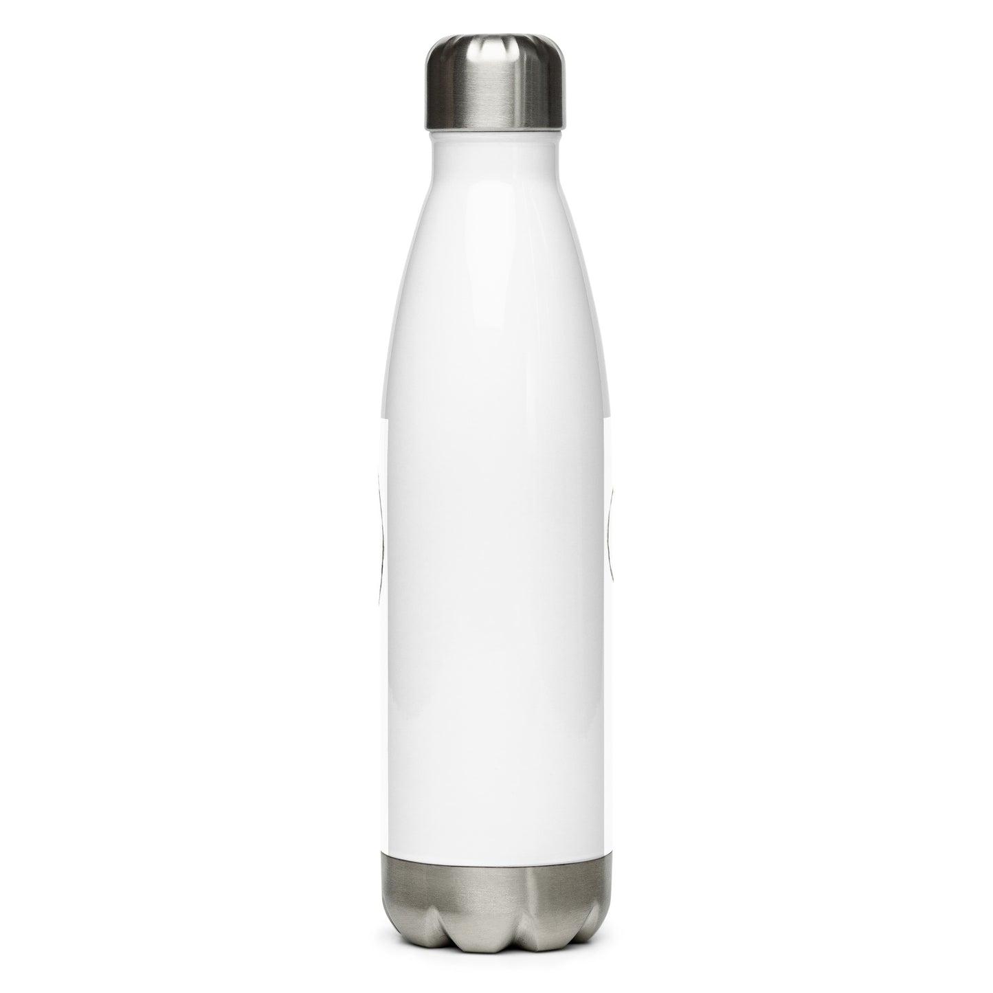 Love Etching in black Stainless steel water bottle
