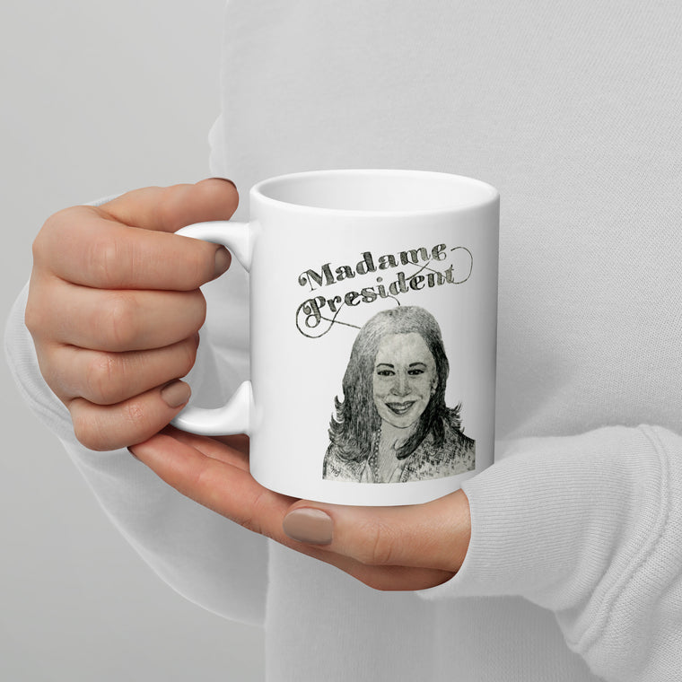 Madame President Kamala Harris - White mug