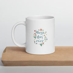 Best Day Ever Vintage Floral Mug